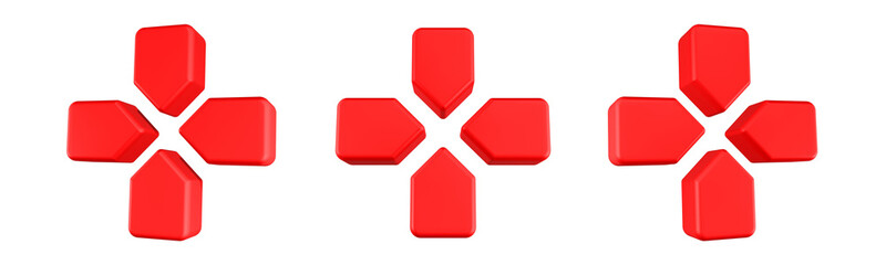 3d gamepad directional pad icon © Rani