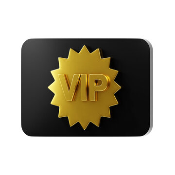 3d icon vip card