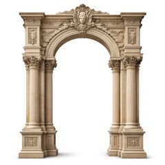 Fototapeta premium Ornate classical stone archway design.