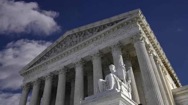 WASHINGTON, DC, USA &ndash; August 01: EXTERIOR VIEW OF THE UNITED STATES SUPREME COURT BUILDING