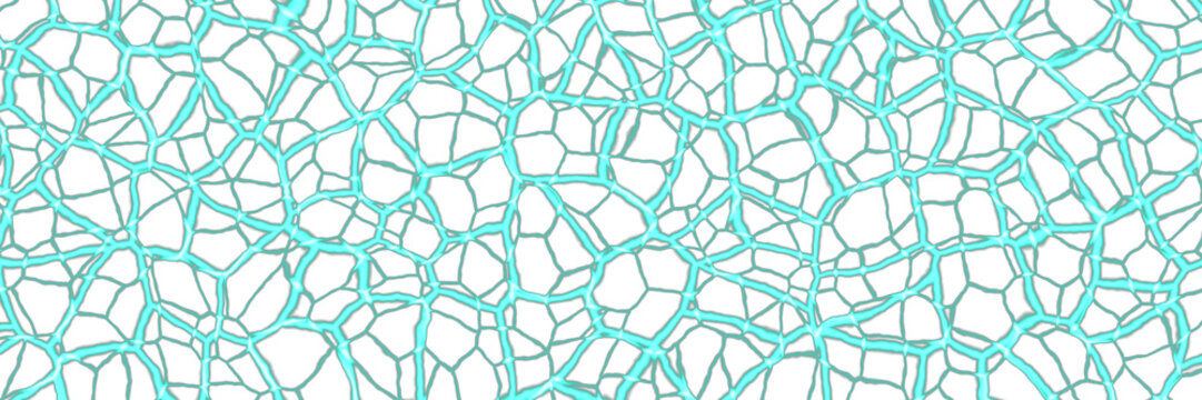Teal Water Caustics Overlay, Isolated on Transparent Background. Isolated glowing water caustics for VFX, motion graphics and cinematic compositing.