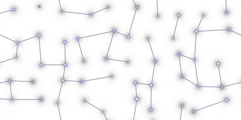 Violet Constellation Star Map Overlay, Isolated on Transparent Background. Isolated glowing constellation star map for VFX, motion graphics and cinematic compositing. © Tung's companion