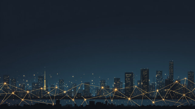 Smart digital Innovation city with connection network reciprocity over the city of future smart wireless digital city and social media networking systems that connects people with in city
