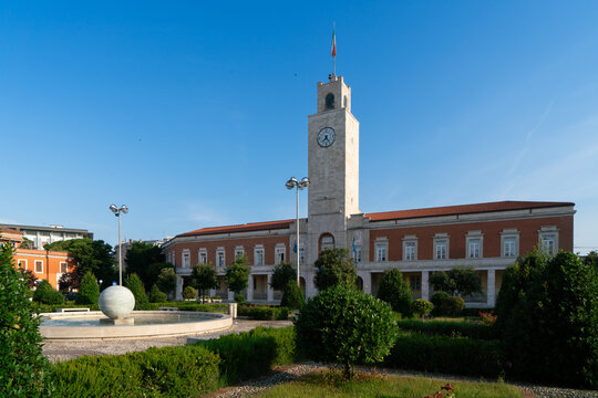 Piazza del Popolo and the city hall in Latina, Italy
