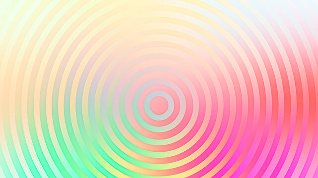 Colorful concentric circles abstract gradient background illustration