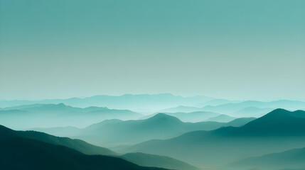 Fototapeta premium mountains in the fog