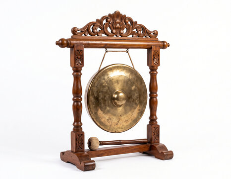 The Javanese traditional musical instrument, the gong.