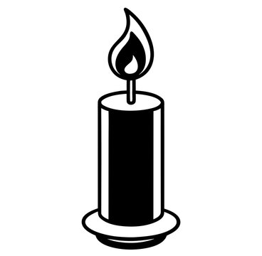 oil lamp vector illustration