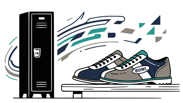 Bowling Shoes and Locker Room for Sports Recreation and Leisure