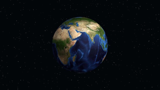 3D Earth Zoom Animation to Petaling Jaya Malaysia with Demographic Data