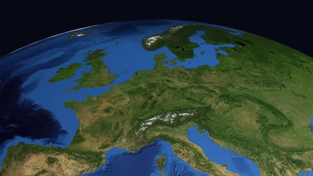Animated Flight Path Map from London United Kingdom to Cairo Egypt