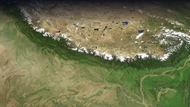 Animated Flight Path Map from Delhi India to Denver USA