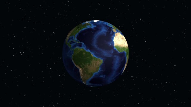 Earth Zoom Animation to Ibadan Nigeria with Demographic Data Overlay