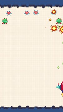 Retro Vertical Pixel Art Space Shooter Game Animation Background