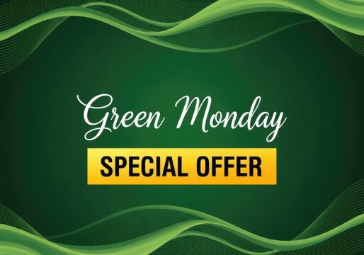 Green monday special offer promotional banner