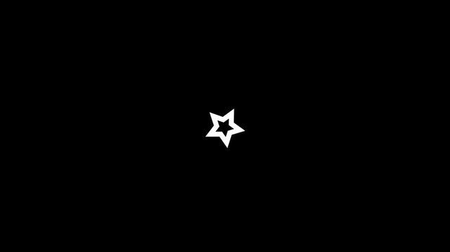 Animated outline stars drift across a dark cosmic expanse in this video with a gentle parallax effect