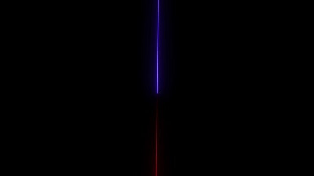 Abstract neon line icon animation &ndash; glowing light effect on black background abstraction neon moving up screen saver