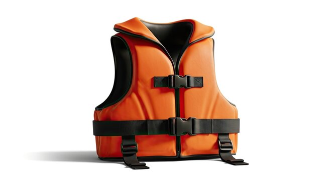 Bright Orange Life Vest for Water Safety.