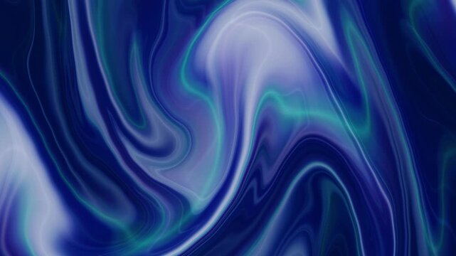 Abstract Blue and Cyan Luminous Glass in Continuous Motion 15s