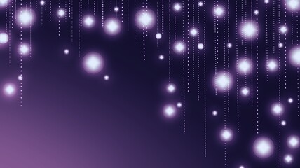 Abstract Purple Background With Glowing Particles © 怡如 陳