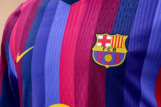 Barcelona FC Logo on Home Jersey