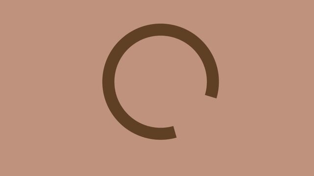  4K Rotating Loading Animation (Black Background) Seamless Looping Preloader Icon for Video Editing