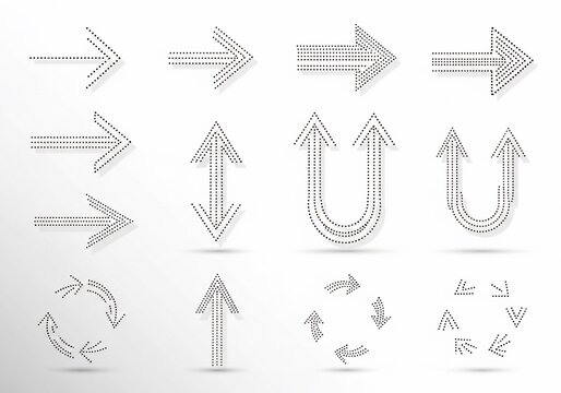 Gestural Arrows: A Textured Sketchbook Study