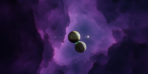 Emerald Ring, Purple Nebula © ming