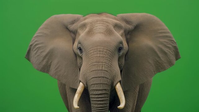 African elephant walking in natural habitat