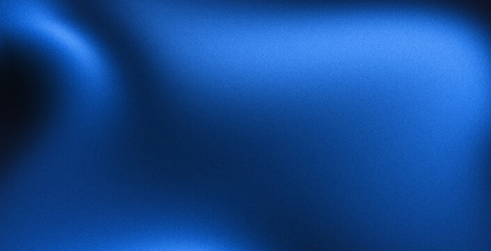 Abstract background of smooth blue satin fabric with soft folds