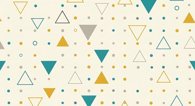 Colorful Geometric Triangles Background Pattern.