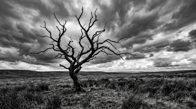Lonely dead tree
