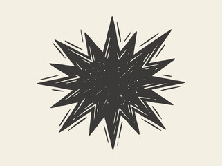 Fototapeta premium Hand Drawn Sketch Style Star Burst Icon