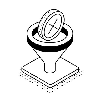 Funnel and search symbol showing no matching results after filtering or searching.