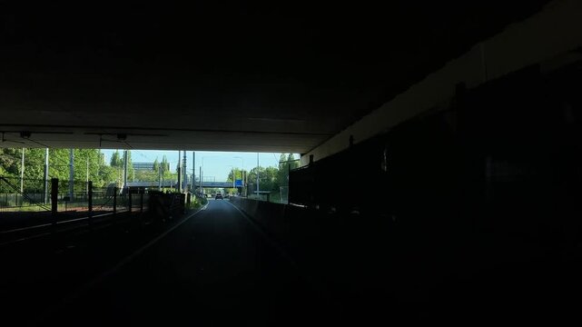 Amsterdam suburbs, Amstelveen, Urban street underpass in a Dutch suburb