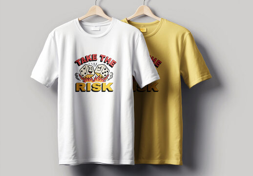 Take The Risk T Shirt Design Layout