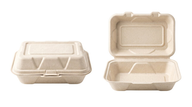 Food container isolated on transparent background 