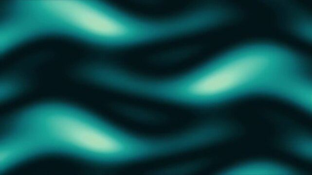 Blue wavy abstract background texture with blurred flowing teal liquid ripples and dark aqua tones