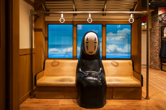 Kaonashi or No Face figurine at Studio Ghibi shop, Parco, Osaka