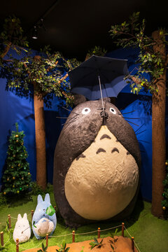 Neighbor Totoro figure statue at Studio Ghibi shop in Parco, Osaka
