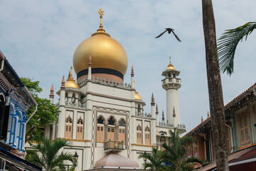 Obraz premium Sultan Mosque Masjid chruch in Kampong Glam district, Bugis, Singapore
