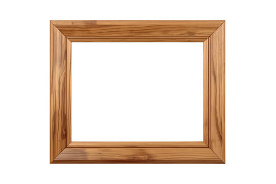 Simple rectangular wooden picture frame
