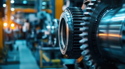 Fototapeta premium Industrial gears machinery