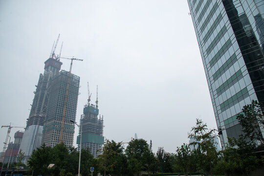 Beijing Skyline Under Construction - Modern City Development
