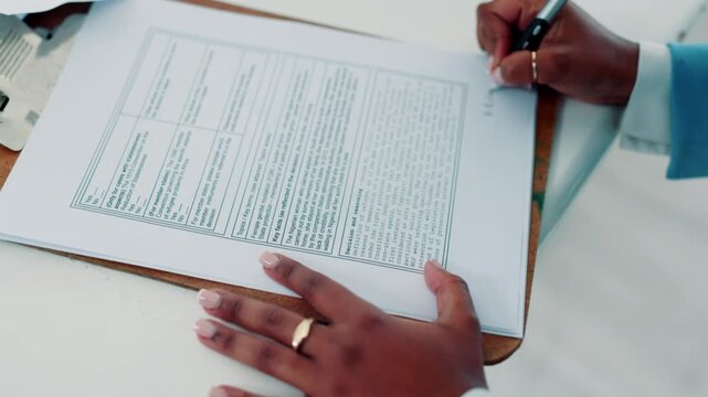 Businessman Signing Legal Contract Document