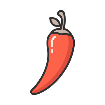 Red chili pepper icon