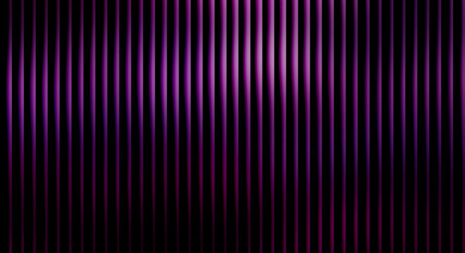 Vertical purple stripes with gradient lighting and shadow effects