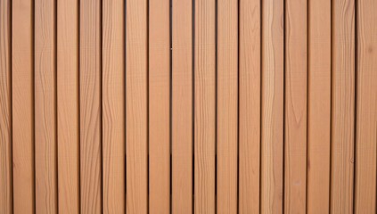 Fototapeta premium Vertical light brown wooden slats pattern