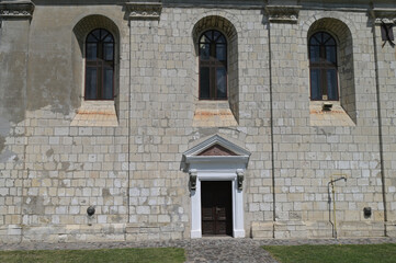 Obraz premium Church door and a windows in the newly built church