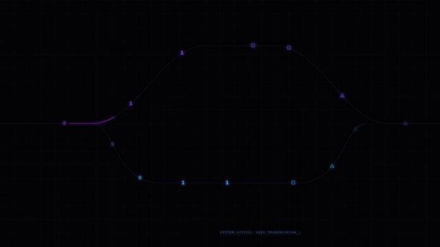 Minimalist constellation pattern glowing in dark cosmic space background